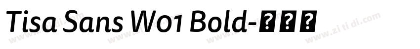Tisa Sans W01 Bold字体转换